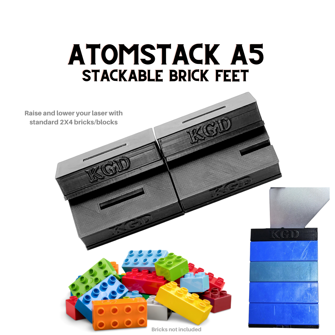 Atomstack A5 Stackable Brick Feet  Compatible with Common Building Br –  King Gubby