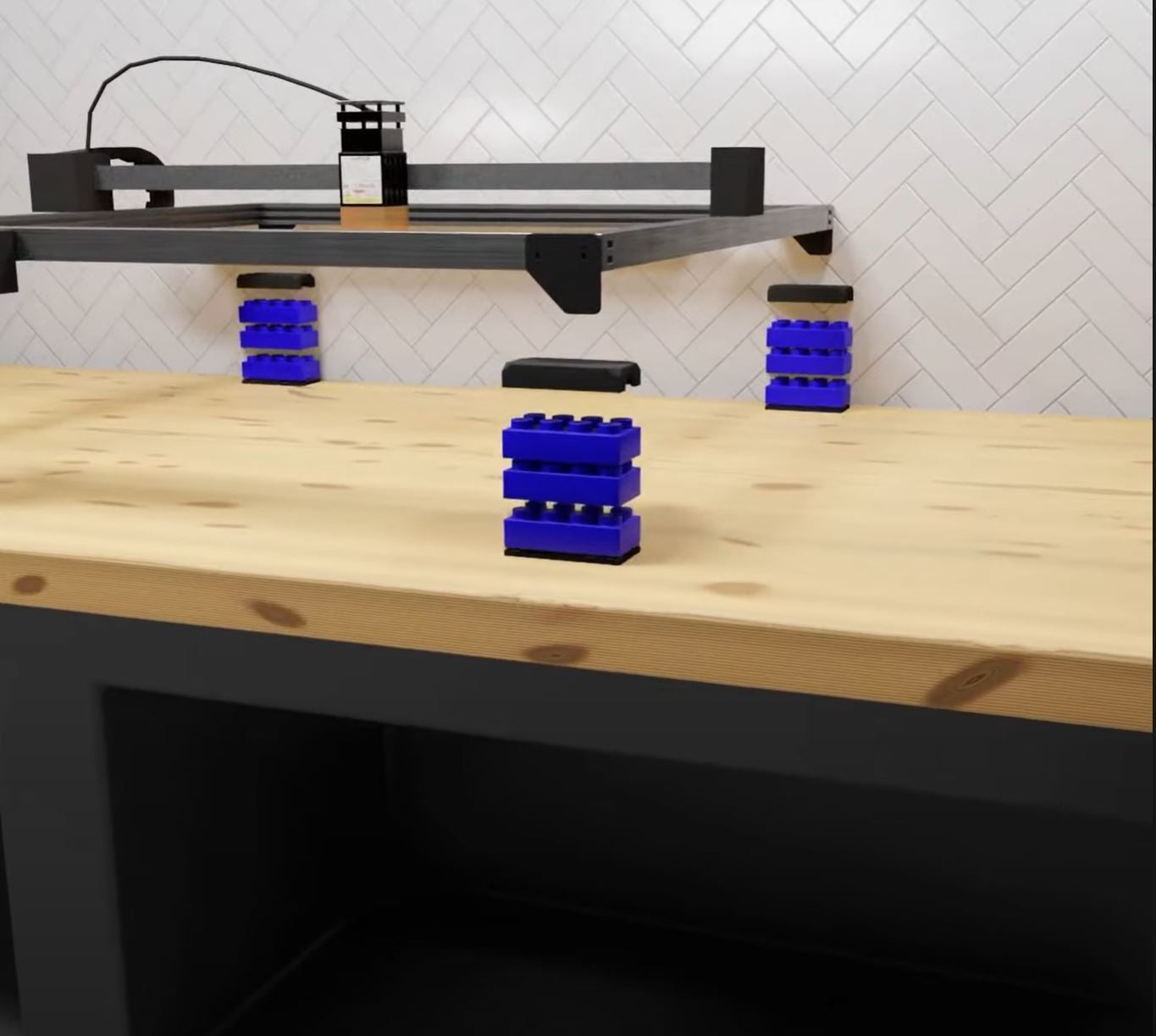 Atomstack X7 Stackable Brick Feet | Compatible with Common Building Bricks to Raise Your Machine (Bricks Not Included)