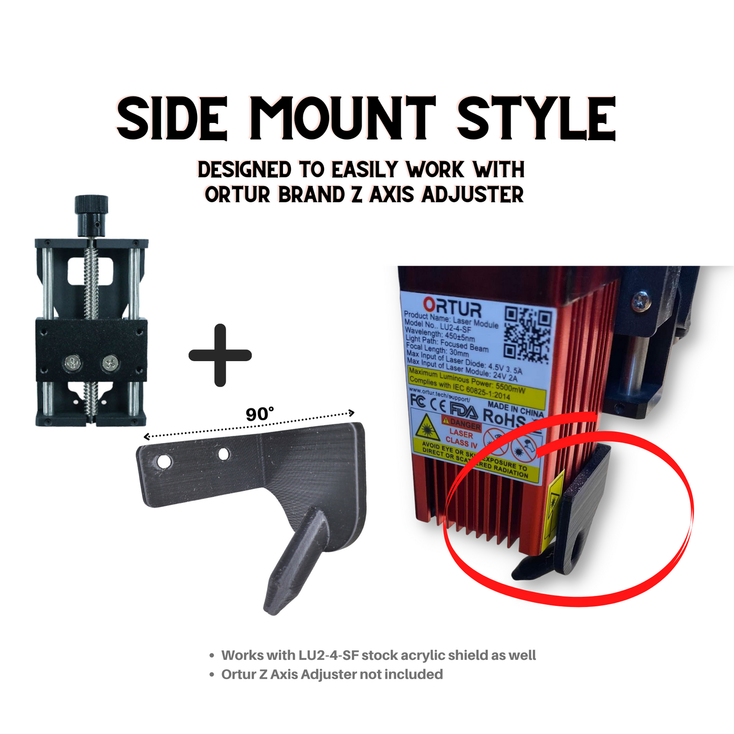 Side Mount Style Air Assist for Ortur SF Model