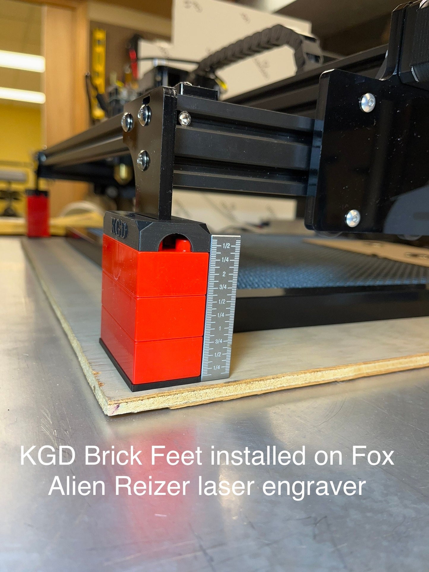 FoxAlien Reizer Stackable Brick Feet | Compatible with Common Building Bricks to Raise Your Machine (Bricks Not Included)