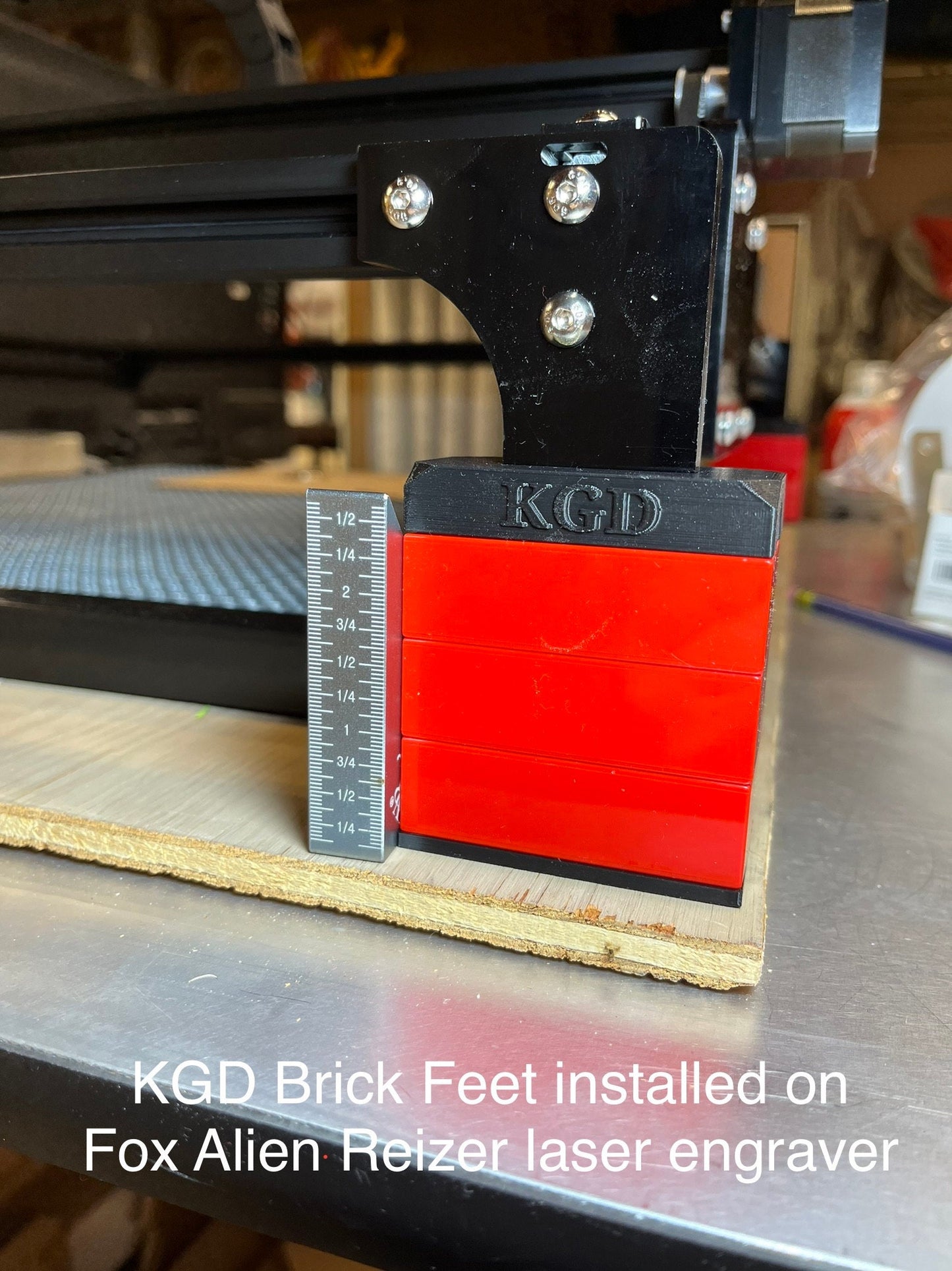 FoxAlien Reizer Stackable Brick Feet | Compatible with Common Building Bricks to Raise Your Machine (Bricks Not Included)