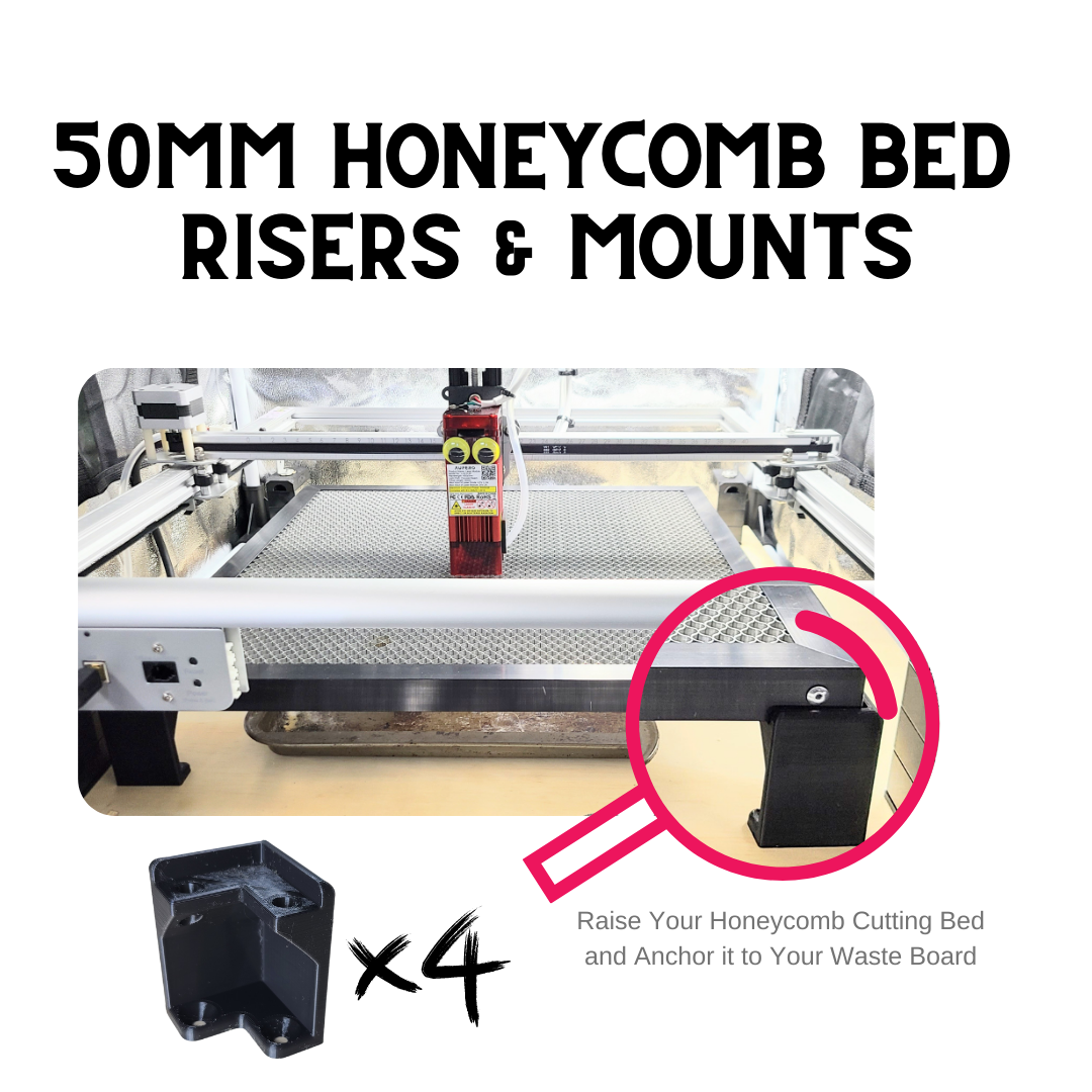 Honeycomb Cutting Bed Risers & Mounts | Set Your Cutting Bed to the Right  Height for Cutting and Keep Debris from Building Up