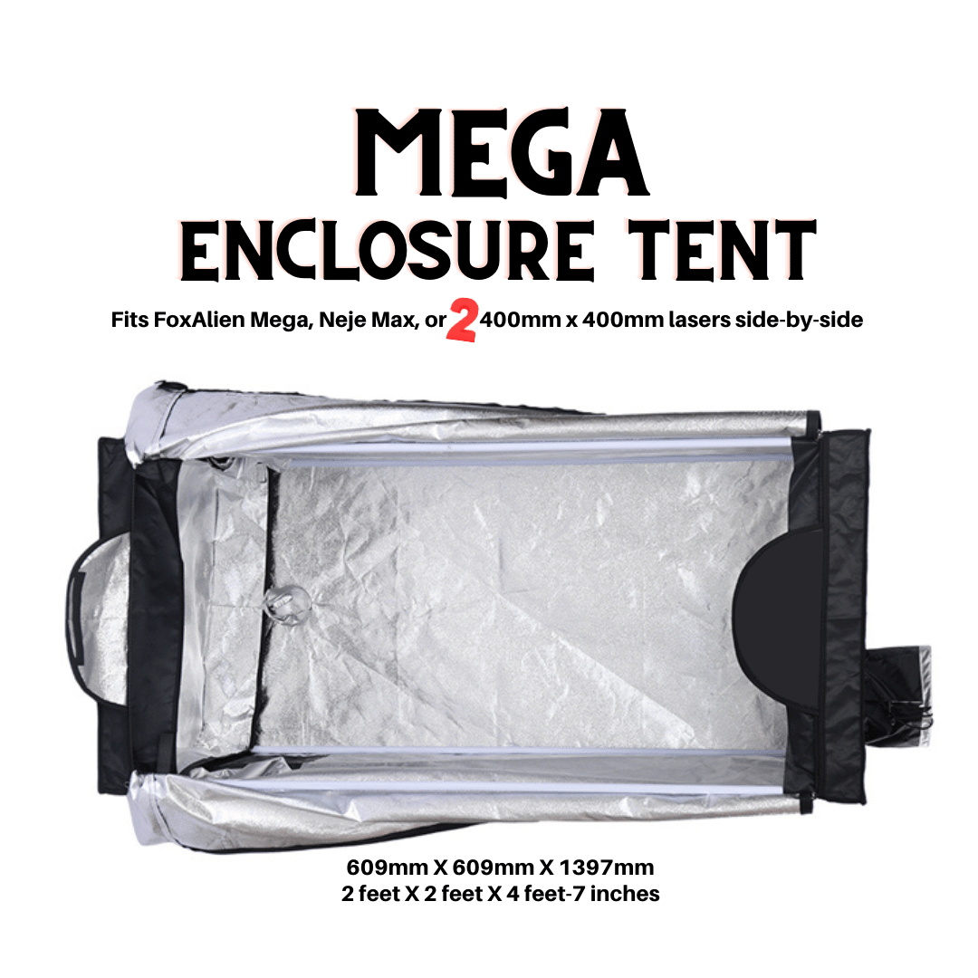 enclosure tent Mega Laser Enclosure Tent For Smoke Control & Eye Protection | Works With Extension Kits