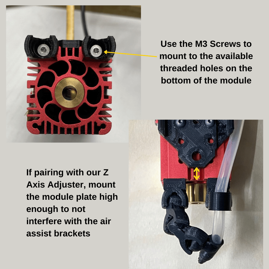 Ortur Laser Master 2 Bottom Mount Air Assist (For LU2-4 12V & 24V and LF Modules)