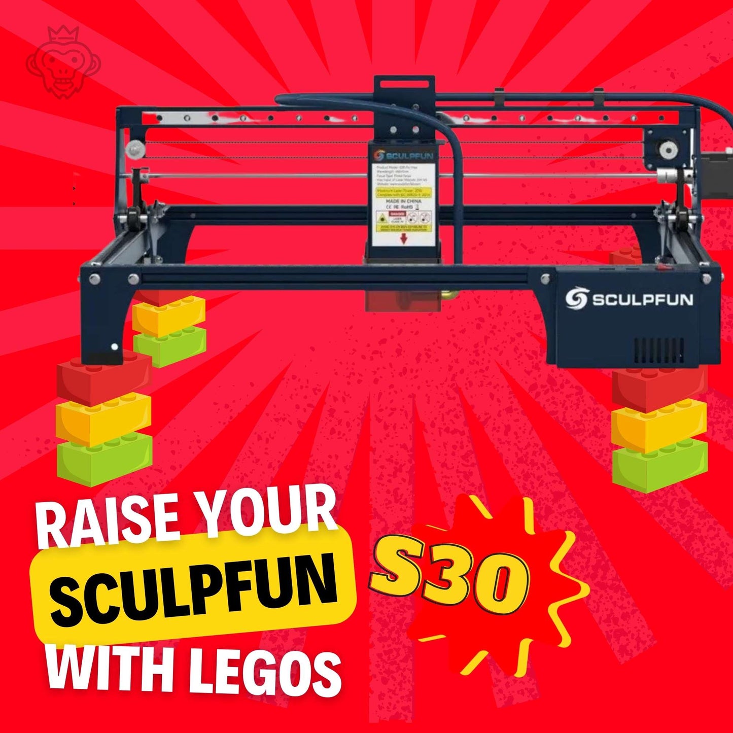 Sculpfun S30 Stackable Brick Feet