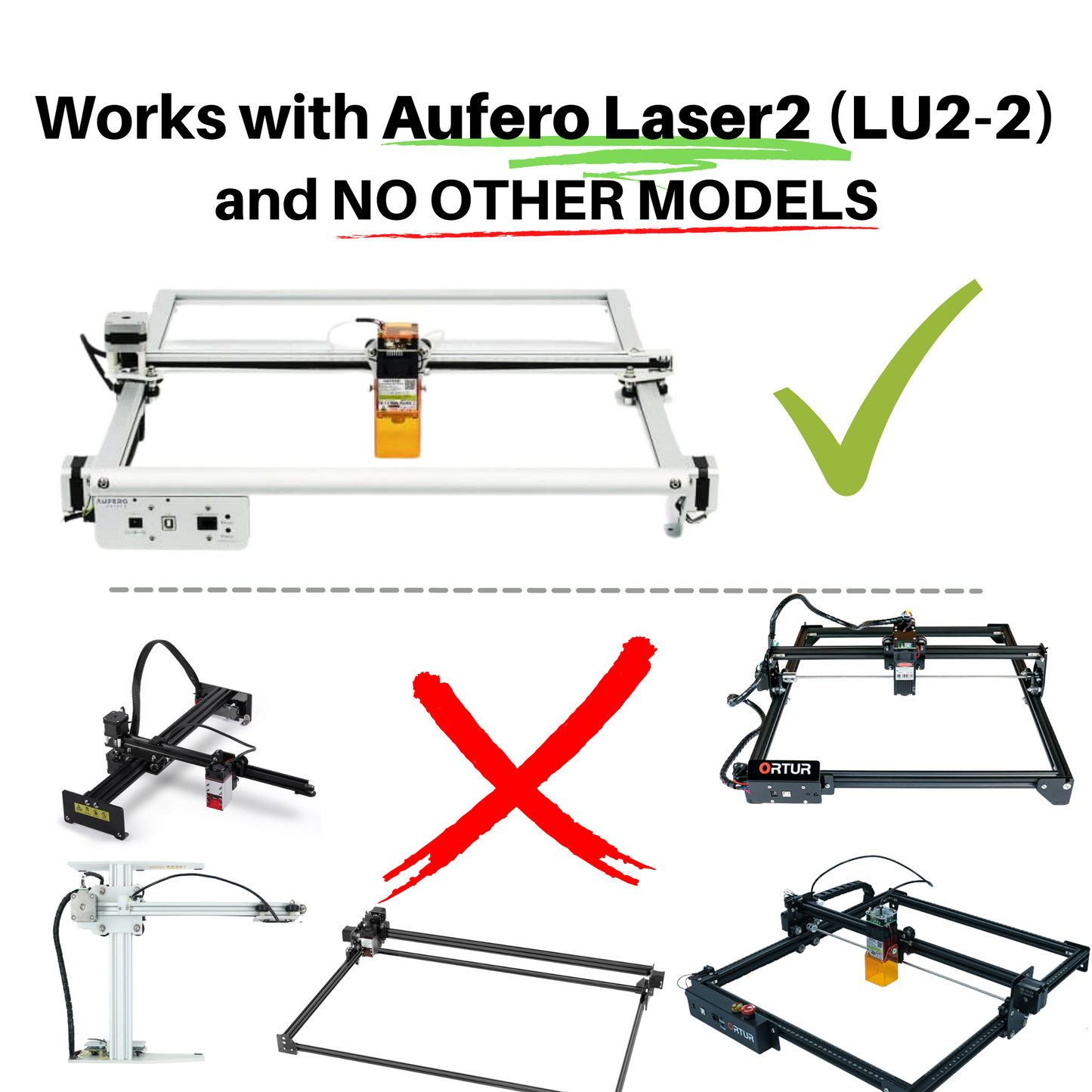 Aufero Laser 2 (LU2-2) Stackable Brick Feet
