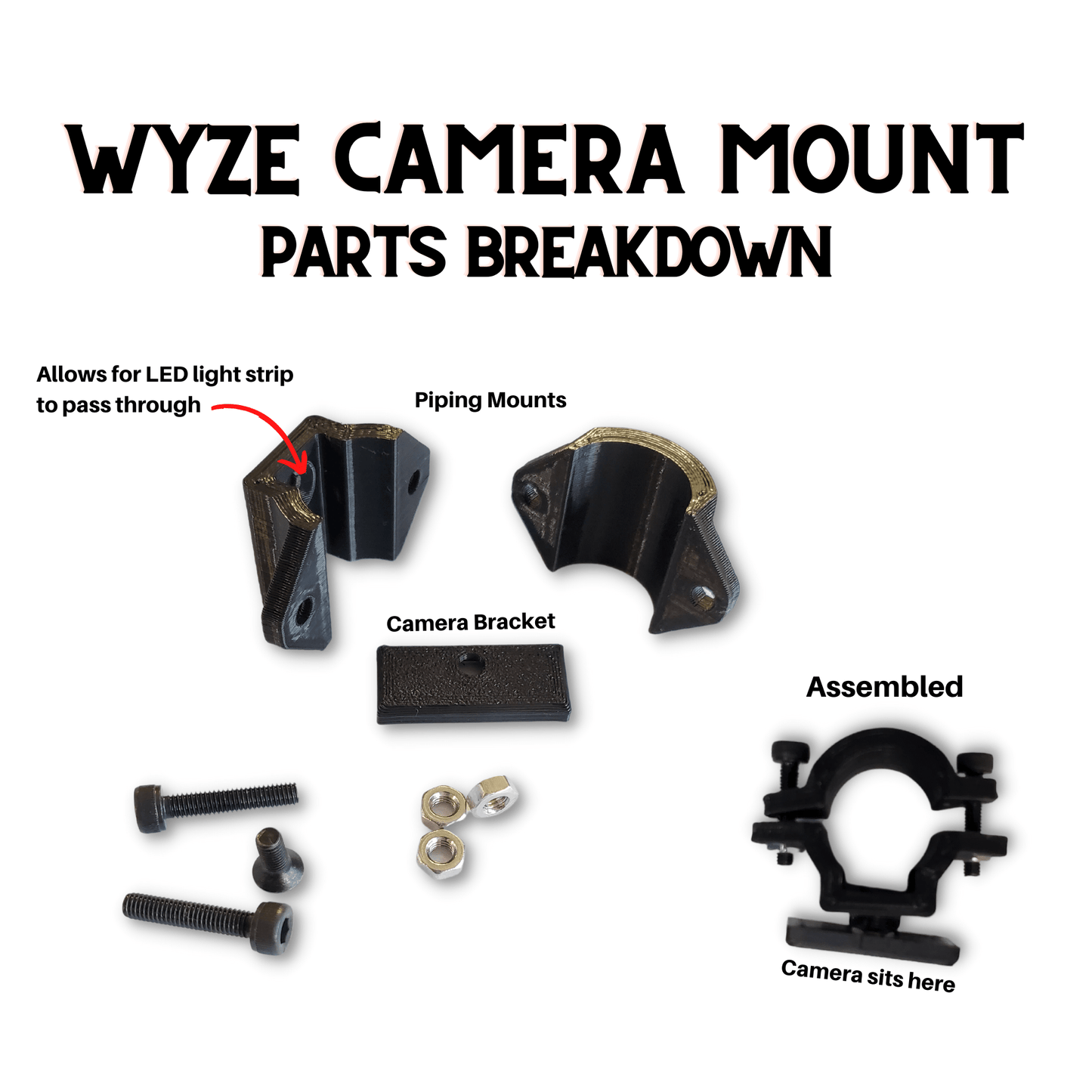Wyze Camera Mount For Laser Enclosure Tent