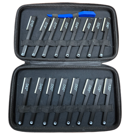 LoothBrush File Handles - Ergonomic Guitar Tool Handles for Diamond Nut Files (Handles Only)