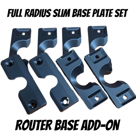 Full Radius Slim Base Plate Set - Router Base Add-On