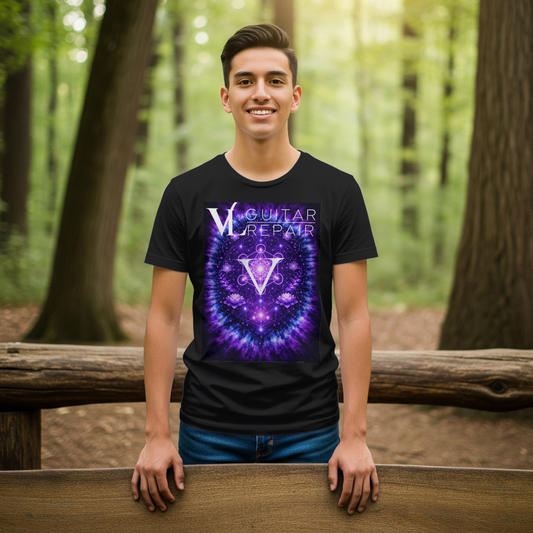 VL Guitar Repair - Sacred Geometry Tee (Pre-Order)