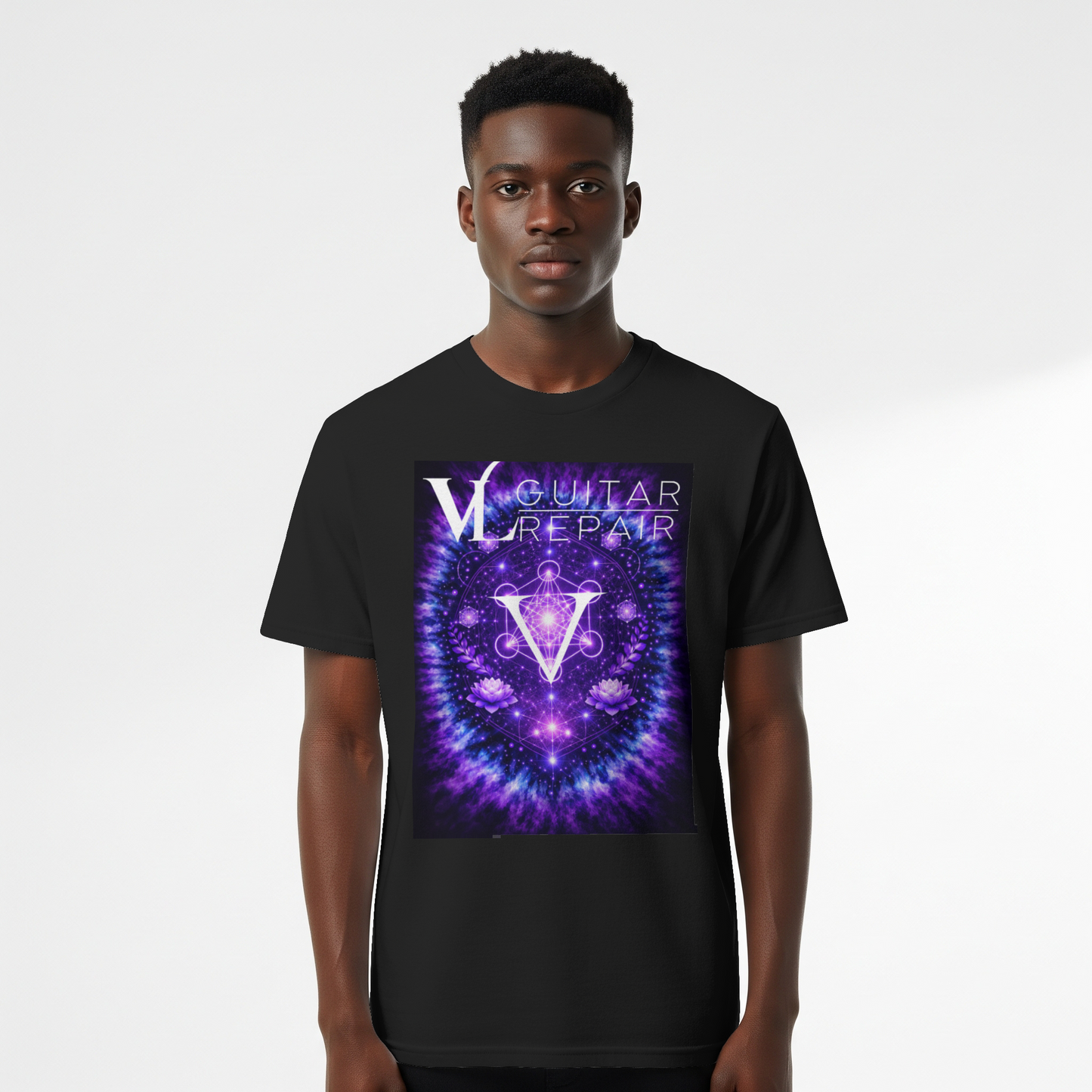 VL Guitar Repair - Sacred Geometry Tee (Pre-Order)