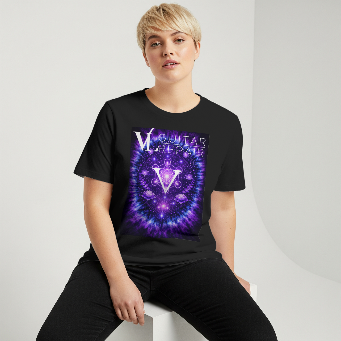 VL Guitar Repair - Sacred Geometry Tee (Pre-Order)