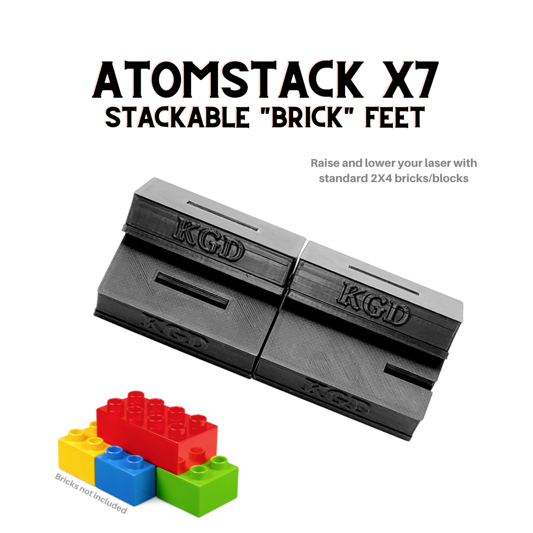 Atomstack Leveling Foot Atomstack X7 Stackable Brick Feet | Compatible with Common Building Br ...