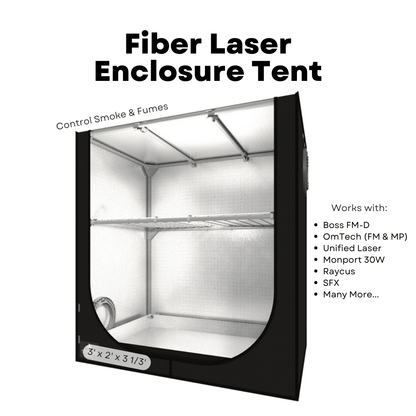 Fiber Laser Enclosure Tent For Smoke Control & Ventilation | Free Domestic Shipping