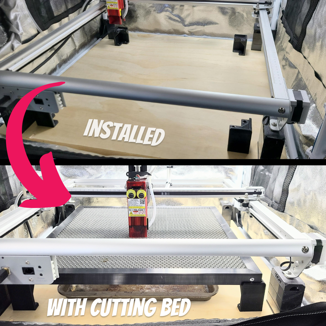 Honeycomb Cutting Bed Risers & Mounts | Set Your Cutting Bed to the Right Height for Cutting and Keep Debris from Building Up