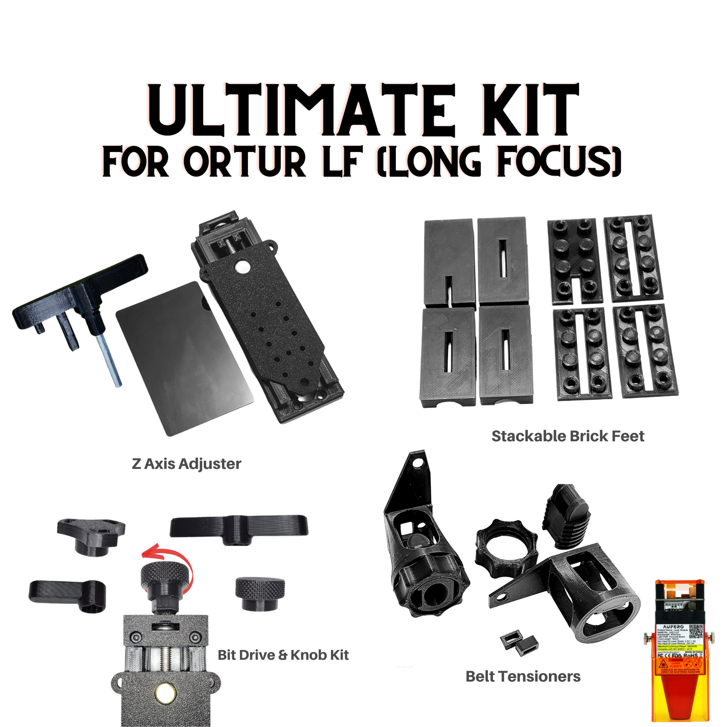 Ortur Laser Master 2 PRO MODEL Ultimate Upgrade Kit | (LU2-4 12V/24V, SF, & LF)