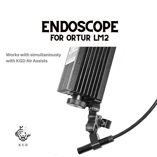 Ortur Laser Master 2 (Standard & Pro Models) Endoscope Attachment | Connects to LightBurn
